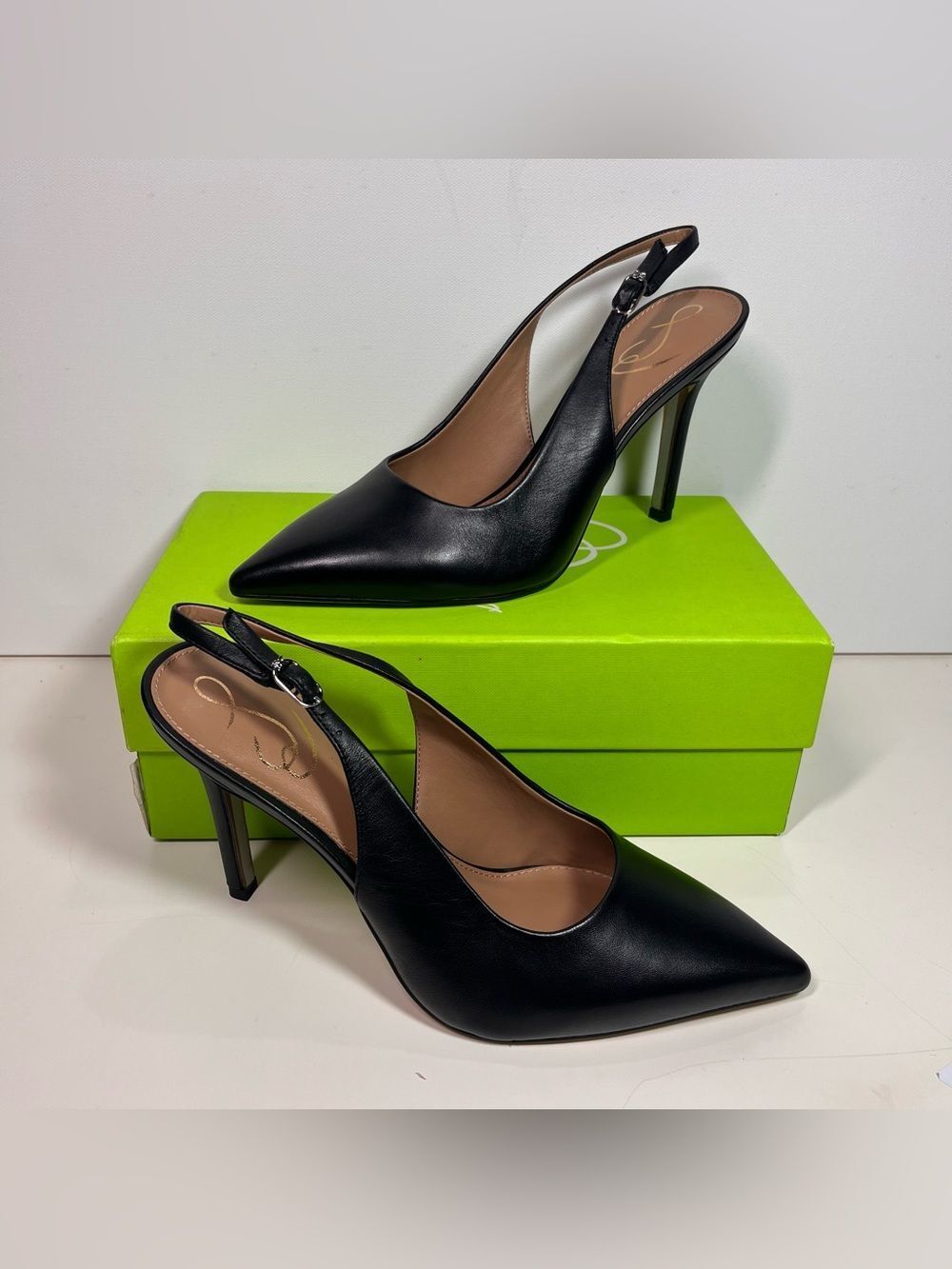Sam Edelman Hazel Sling Pointed Toe Stiletto Heel Pump Size: 8W